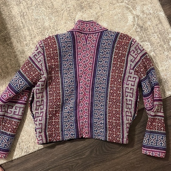 BENNETT of Centreville Embroidered Cotton Jacket Fits Like Medium Boho - Picture 13 of 14